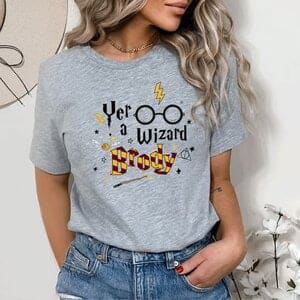 13. 'Yer a wizard' t-shirt (gepersonaliseerd)